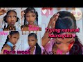Trying different natural hairstyles everyday for a week| Barbie tv💗 #barbietv #naturalhairstyles
