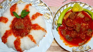 طريق عمل الفشه بالصلصه بطريقه سهله جدا 👌اول فيديو لاكلات العيد 👌🐑❤ وانسي اي وصفه شفتيها قبل كدا👌
