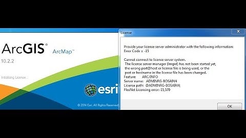 ArcGIS license server not running solution | Engineering times