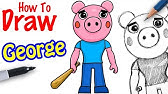 How To Draw Piggy From Roblox Youtube - draw your roblox character by absithenoob