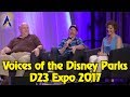 Panel complet des voix des parcs disney de la d23 expo 2017