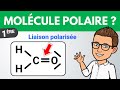 Liaison polarise et molcule polaire  exercice  1re  chimie