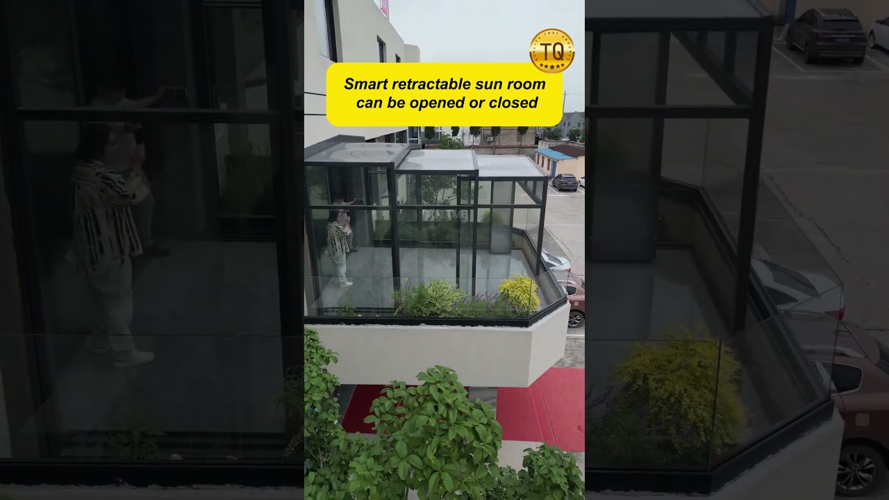 Smart mobile sun room, intelligent movement and opening and closing, moisture-proof and waterproof,