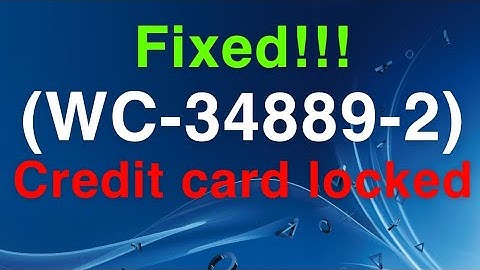PS4 (WC-34889-2) This action is locked temporarily due to too many attempts. EASY FIX!