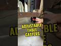 Solid adjustable leveling casters.  2.5” @ 2200lbs capacity.