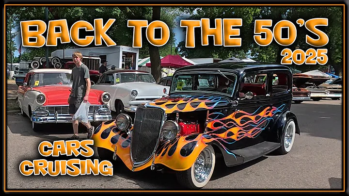 AMAZING Back to the 50s Classic Cars Cruising June 2025 - Fifties - Hot Rods - Street Rods