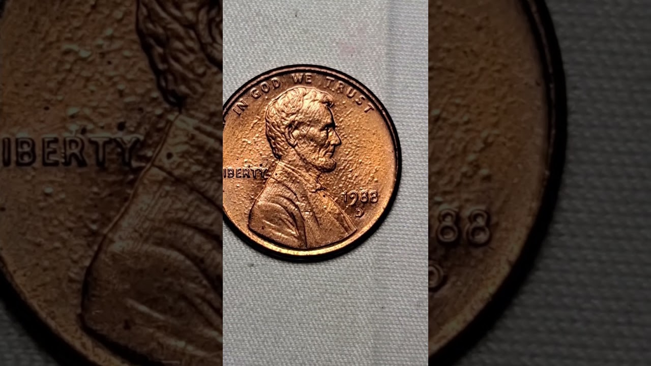 1988 D Blister Plating Error Penny