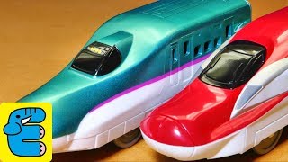 プラレール E5系新幹線&E6系新幹線連結セット Plarail Shinkansen Series E5 Hayabusa and Series E6 Komachi Couple Set