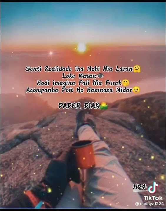 Loro matan ih dader Leno Hau Nia dalan fo naroman Mai Hau atu w bele hare mundu Nia furak 🙏🥰❤️