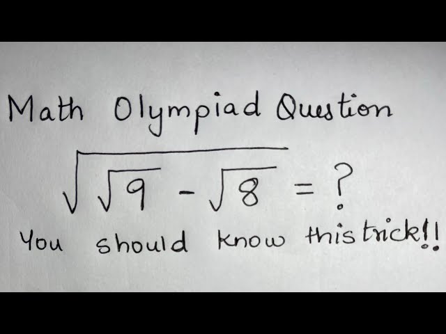 Luxembourg - Math Olympiad Question | You should know this trick class=