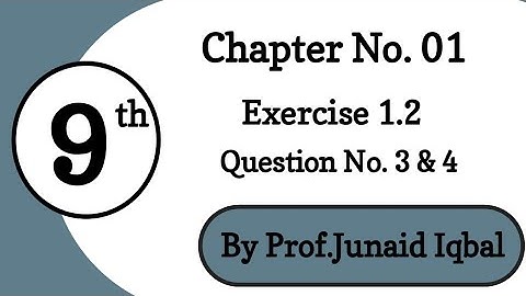 Class 9th Math Unit 1 Matrices and Determinants Exercise 1.2 Question 3,4