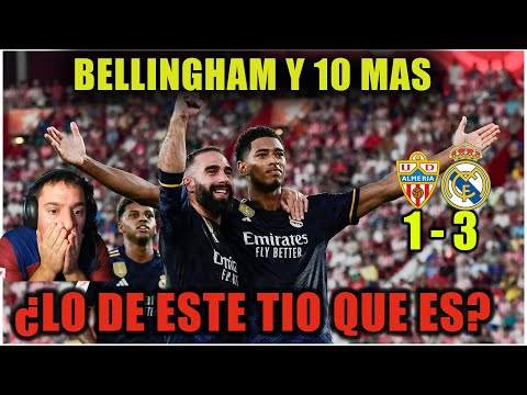 ALMERIA 1 - 3 REAL MADRID. UN BELLINGHAM ESPECTACULAR DA LA VICTORIA AL MADRID.