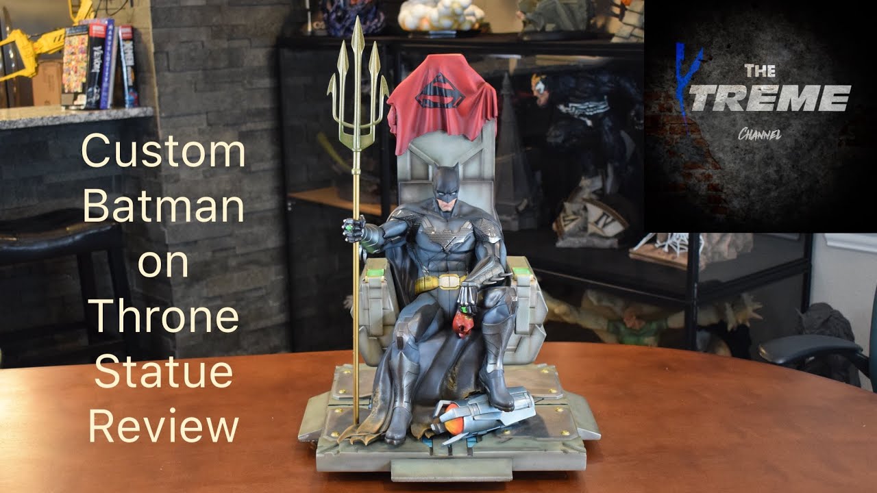 batman on throne statue for sale