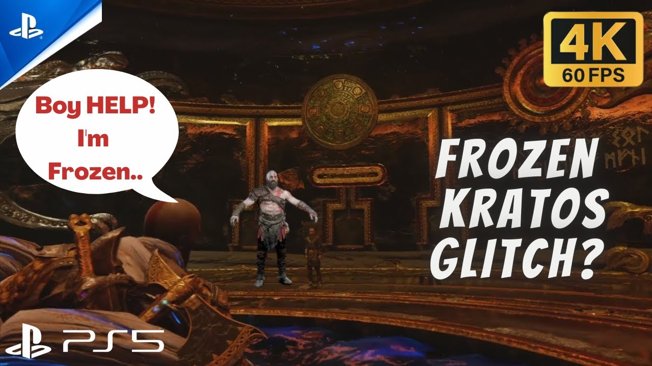 Found FROZEN KRATOS GLITCH in God of War 4 (2018) on PS5 4K 60FPS