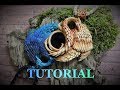 TUTORIAL dragon necklace with small mirror from polymer clay