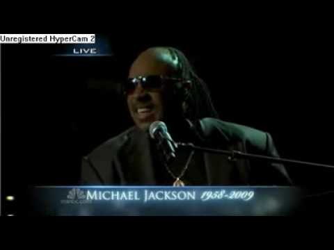 Michael Jackson Funeral Memorial part 5 Stevie Won...