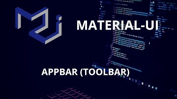 Material UI Guide : #8 AppBar (ToolBar)