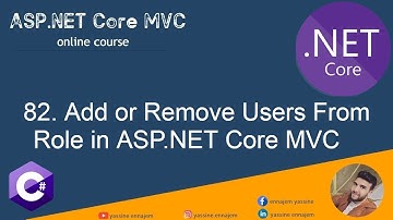 82. ASP.NET Core MVC  Add or Remove Users From Role in Darija Arabic