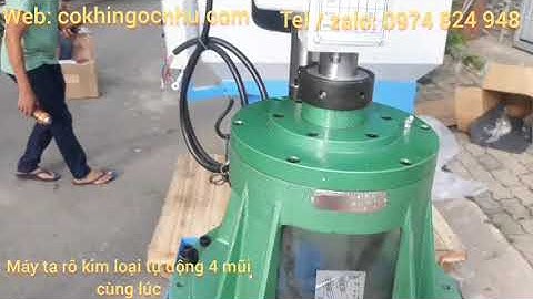 Máy ta rô kim loại tự động 4 mũi cùng lúc hiệu WDDM Model SB-4516 | Cơ Khí Ngọc Như