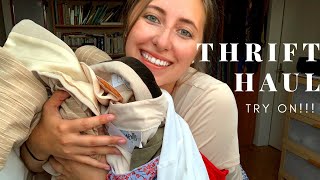 THRIFT HAUL TRY ON | My first real thrift shop in Switzerland