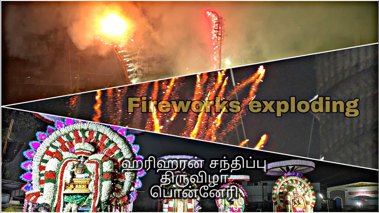 Ponneri Sathippu Thiruvizha|Crackersbursting
