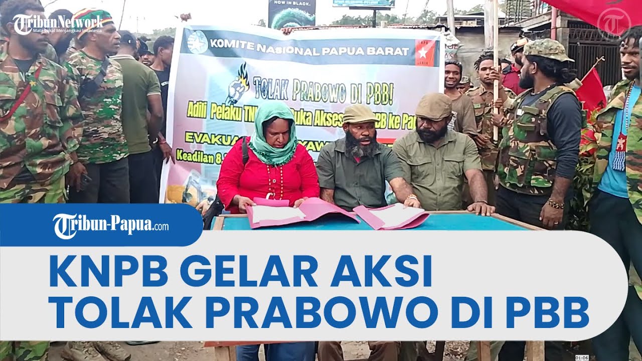 KNPB Gelar Aksi Tolak Prabowo Di PBB: Pelanggaran HAM di Papua Harus Jadi Perhatian Sidang Umum PBB