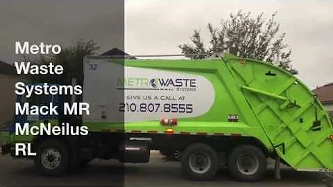 Metro Waste Systems Mack MR McNeilus Rear Loader