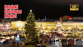 Helsinki Finland Christmas Market 4K Magical Walking Tour Watch Before You Visit