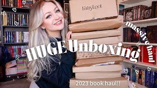 HUGE book unboxing haul!!waterstones, amazon, special editions, bookish merch & more!