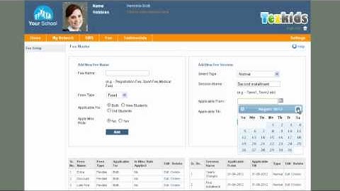 tezkids(school management software) :How to add New Fee Sessions