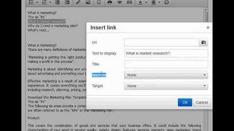 Create links to the same page - Tinymce Anchor plugin