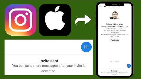 How to fix Instagram "You can send more messages after your invite is accepted" in iPhone