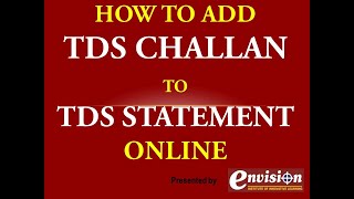 HOW TO ADD TDS CHALLAN & SUBMIT CORRECTION IN EARLIER FILED TDS STATEMENT AGAINST DEMAND