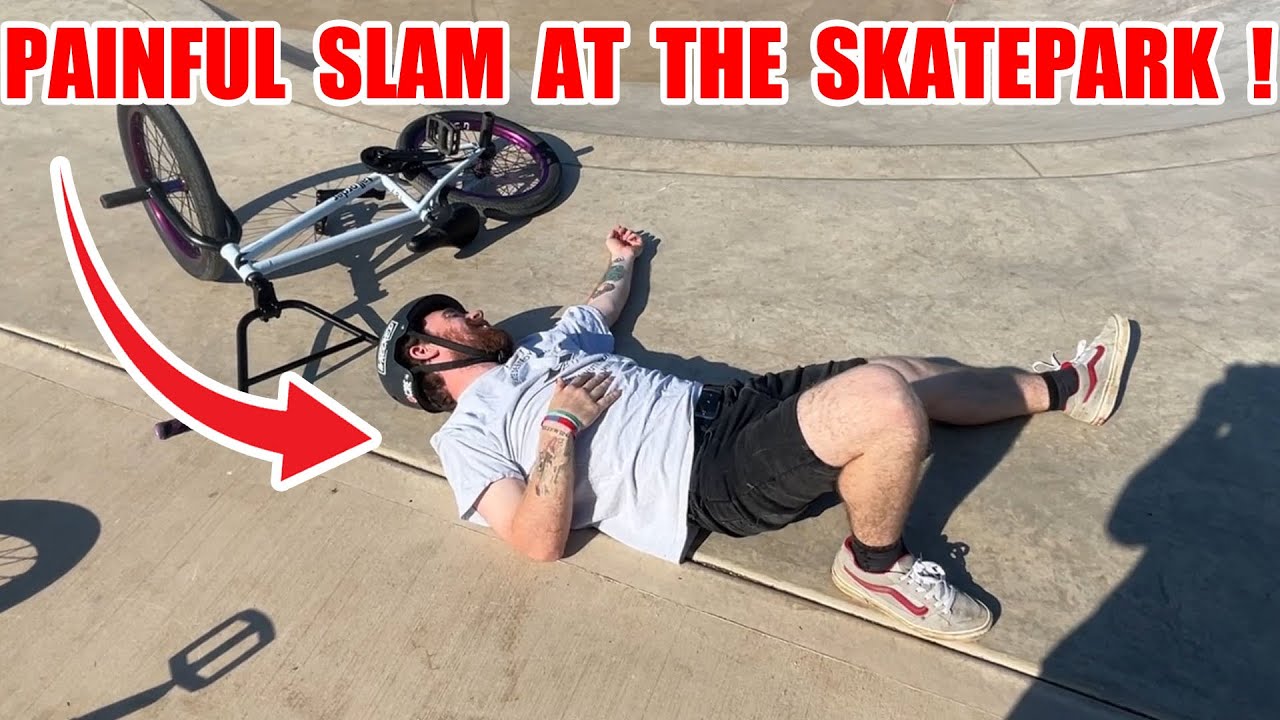 CALLING THE SHOTS AT A NEW SKATEPARK! ( massive fall )