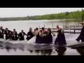 BBC News   Wedding couple make a splash on their wedding day