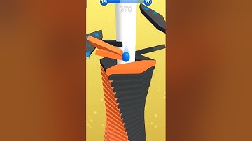 Stack bounce game big level finish in 20 seconds#gameplay