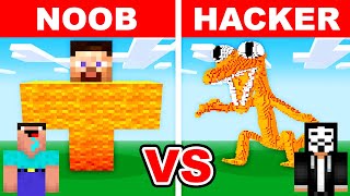 NOOB vs HACKER: I Cheated In a Rainbow Friends Build Challenge! (Orange)