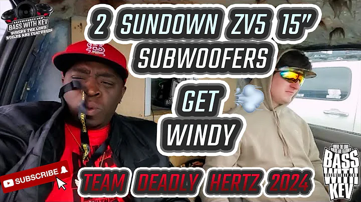 2 SUNDOWN ZV5 15 INCH SUBWOOFERS GET WINDY ON A TARAMPS 8000 WATT AMPLIFIER IN THIS PICKUP TRUCK