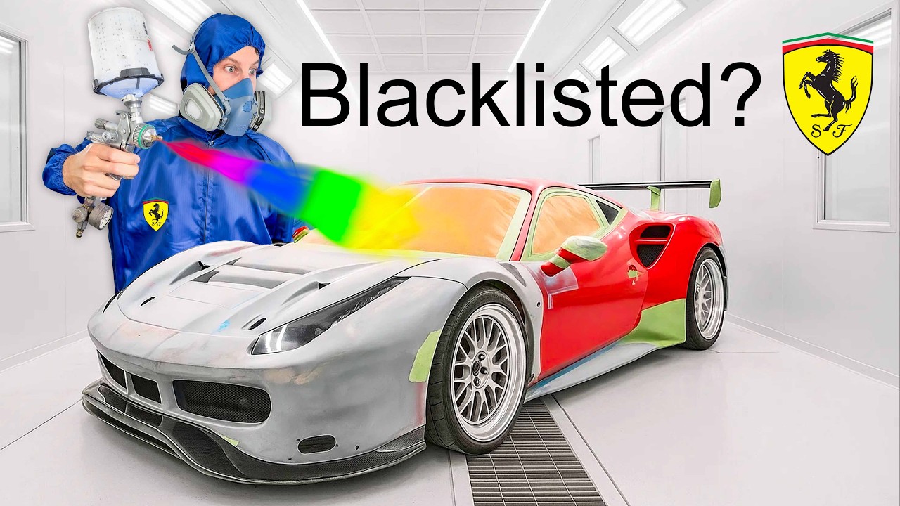 Я покрасил свой Ferrari 488 GT3!