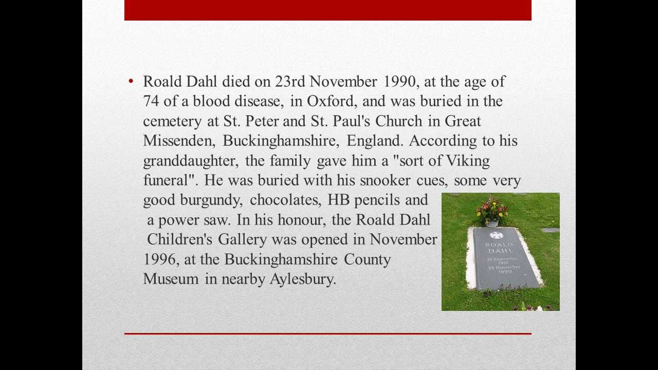 Roald Dahl a Biography - YouTube