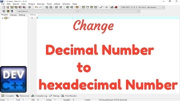 Write a program for change decimal number to hexadecimal number