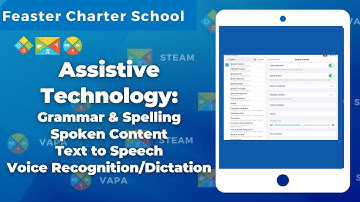 Assistive Technology: Spelling & Grammar, Text to Speech, Dictation