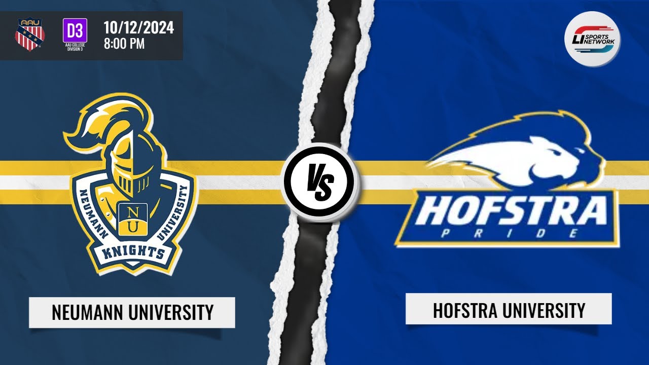 WATCH: AAU Division 3 Mens Ice Hockey | Neumann University vs Hofstra University