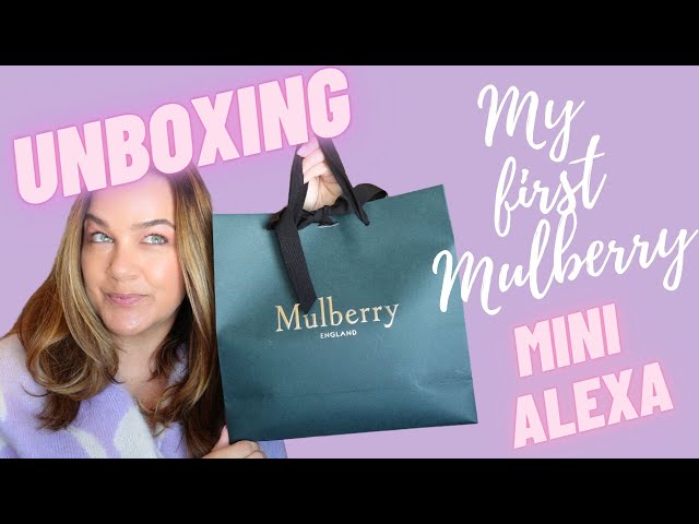 マルベリー アレクサ 水牛バイオレット UNBOXING THE MINI ALEXA - MY FIRST MULBERRY BAG! 💜 - YouTube