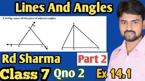 Ex 14.1Qno 2 Rd Sharma by Ms Classes munna sir chapra #Rdsharma  part 2 #lines_and_angle