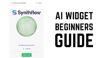 Synthflow AI Widget - Complete Beginners Guide