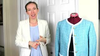 How to Sew a Tweed Jacket: Front