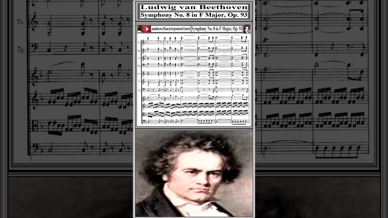 Ludwig Van Beethoven Symphony No 8 In F Major Op 93 Shorts