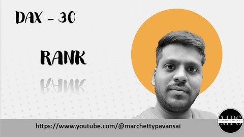 DAX | POWER BI | FILTER | RANK Function