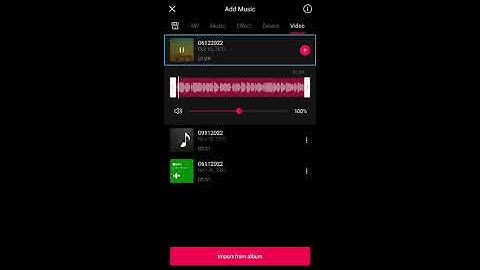 how to add music in our video from other videos easily in Vita with TalkBack replace audio in videos